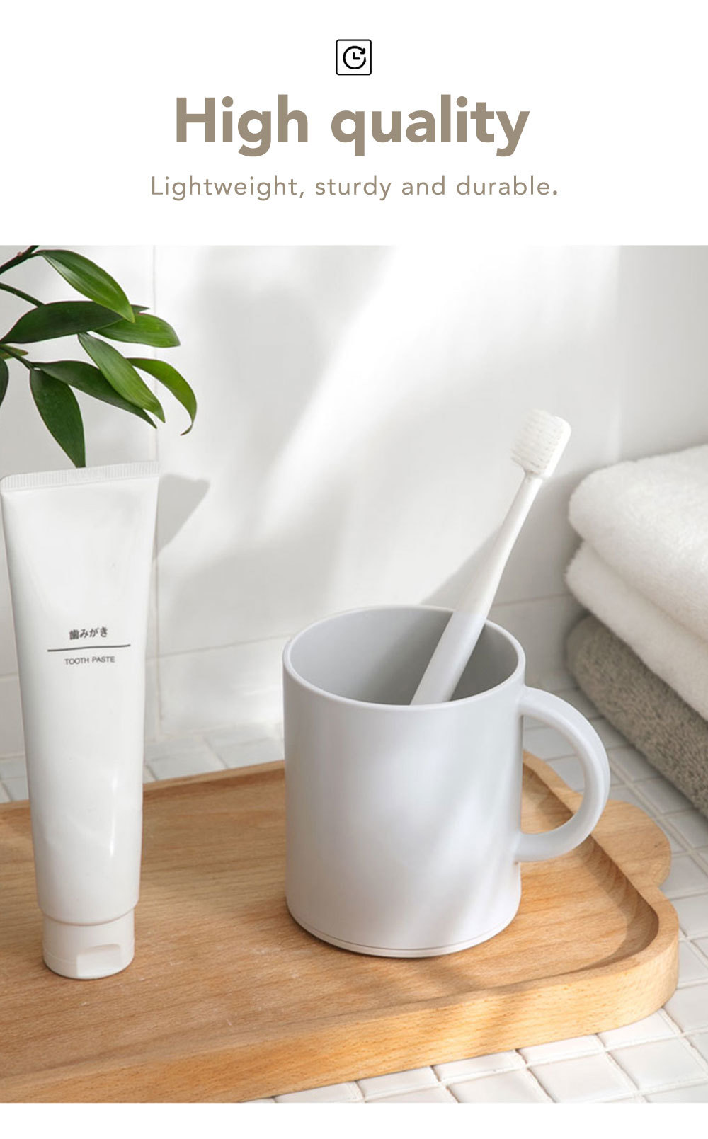 Toothbrush Cup with Handle-2